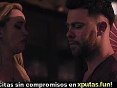 Blonde and Brunette Milfs in Threesome Sex with Stepson as European Taboo Family Fuck in Spanish Sub