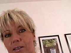 Horny Mom Ditches Thong For Hairy Pussy Dong Ride!