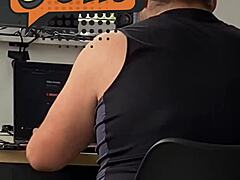 my stepsister masturbates behind my back with close-up pussy pulsating and cum before i see her redhead body