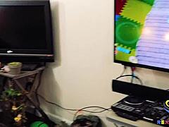 fit girl ailee anne casually gets talked into face fucking and riding rex ryder's massive cock