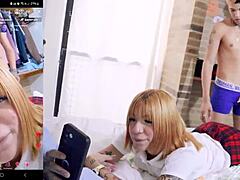 blonde college girl fucked rough by boyfriend on live