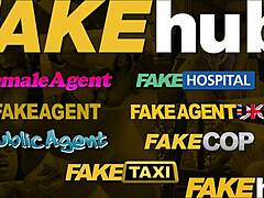 Yasmin Scott gulps agent's huge cumload in fake UK casting!