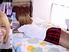 blonde college girl fucked rough by boyfriend on live