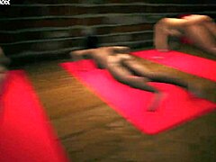 Gym girls workout turns voyeur reality tease