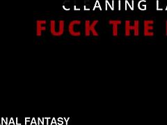 Pervy Cleaning Lady Bound and Face-Fucked by Boss in Bondage Fetish Quickie