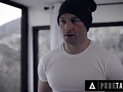 uhmm... sarah vandella motivates player ridin' his cock at work