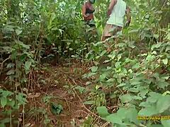 Bbw king's wife bends for bush pounding at village ritual?