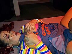Milf bodybuilder deepthroats monster cock at family party