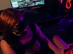 roommate spots me gaming but craves cock in her wet pussy now