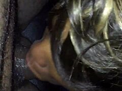 wet black mouth slurps game cock deep