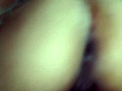 i couldn't resist fucking her huge tits big ass ebony pussy before bed creampie