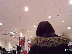 czech teen teased supermarket ripped clothes pov fuck