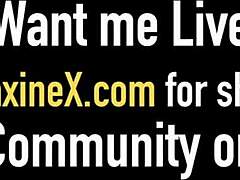 hot oriental milf maxine x fucks curvy babe ashley fires pussy