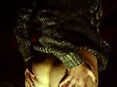 brooke johnson tied in desert for first anal training and paddling