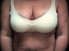 chubby cougar's huge saggy tits bounce wildly