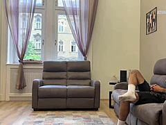 I'm pissed my slutty wife cheatin' on husband with best friend secret footjob n blowjob!!