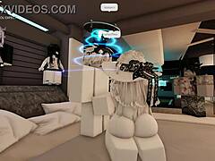 playing roblox turns into wild thai rough sex adventure online