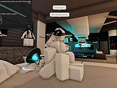 playing roblox turns into wild thai rough sex adventure online