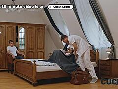 cuck hubby watches pregnant wife fuck doc kinkerman?