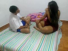 hot indian stepsis finally takes rough fuck in tight pussy