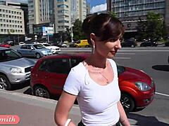 Jeny Smith公共裙底闪可爱屁股😘