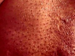 ebony granny fingers fat pussy horny in steamy shower