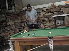 hot blonde's big tits bounce on monster cock at pool 😍🍆💦