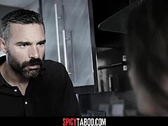 Italian Maid Bent Over for Boss's Deep Thrusts