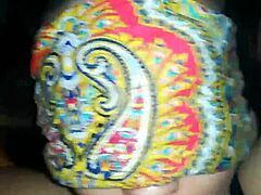 tied up submissive gf fingered while watching homemade couple porn