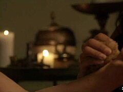 Lucy Lawless Lesley-Ann Brandt Laura Surrich Spartacus nude tits blowjobs