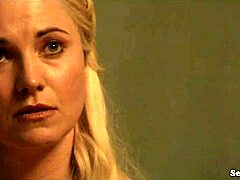 Lucy Lawless Lesley-Ann Brandt Laura Surrich Spartacus nude tits blowjobs