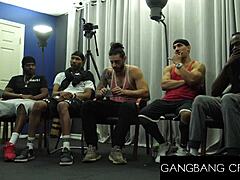 myste vixen craves gangbangs riding for hot creampies