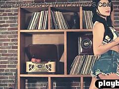 big fake tits milf elena romanova strips lingerie revealing her stunning naked body