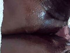 you seeing this ebony slut's double anal squirt explosion?