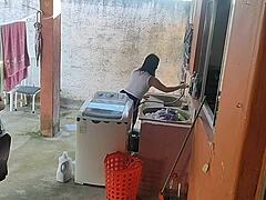 Wife Leaves! Maid Begs for My Erect Cock!