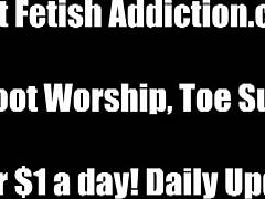 bdsm femdom pov i'll make you suck my toes fetish deep foot domination!