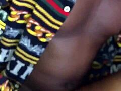 52-Year-Old Chubby African Mama Squirts On Big Black Cock Office Tape