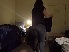 busty curvy milf caught on hidden cam voyeur style