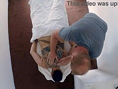 raven grey's massage turns into my happy ending i couldn't resist her shaved pussy!!