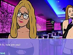 hey girls wanna play a stripping game at the nightclub?