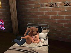 Shemale Rides Big Black Cock Hard