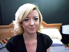 horny blonde cutie keyton deepthroats dick then gets wet pussy doggystyle pounded