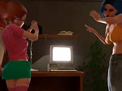 TWO DICKED GIRLS FUCK HARD - 3D SHEMALE FUTANARI!