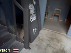 shy thai babe bends over for johntronx's first-time pov creampie pounding