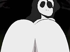 scared 18 year old rides tits out in weird boob sex play