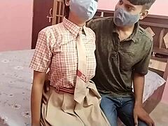 desi 18yo virgin student first time doggy big boobs tight