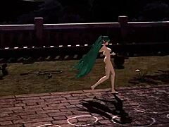 初音未来裸模秀巨奶肥臀骚穴