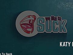 Katy Rose chokes deep on throbbing cock