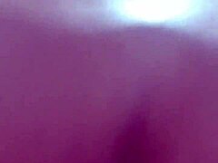 Wife cheats, hubby cums on her natural tits from the heat!