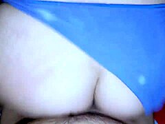 I pull my friend's wife's panties aside and cum in her pussy doggystyle